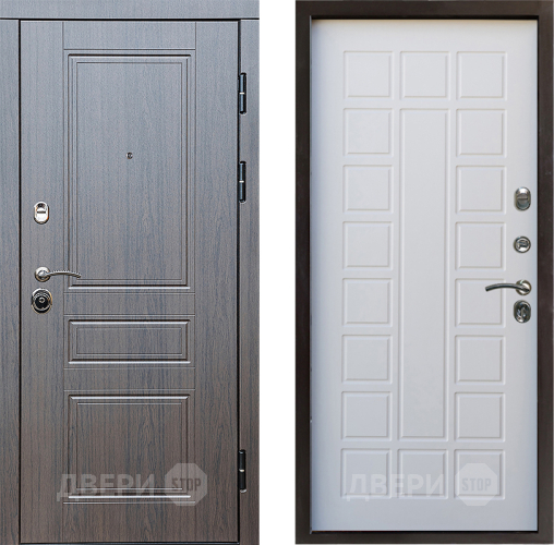 Входная металлическая Дверь Престиж Классика Венге Престиж Белое дерево в Лыткарино