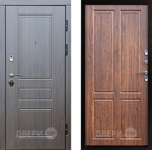 Входная металлическая Дверь Престиж Классика Венге Премиум Орех светлый в Лыткарино