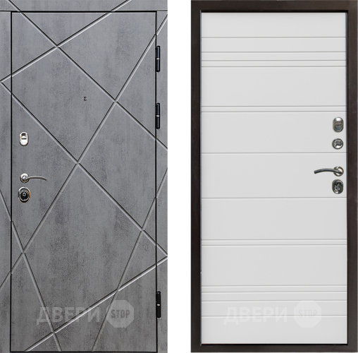 Входная металлическая Дверь Престиж Лучи Line Белый в Лыткарино