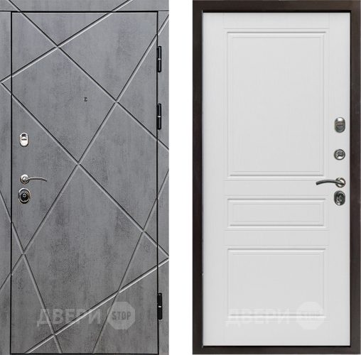 Входная металлическая Дверь Престиж Лучи Классика Лиственница белая в Лыткарино