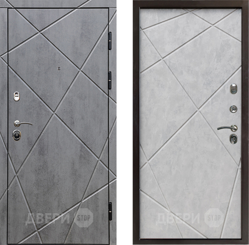 Входная металлическая Дверь Престиж Лучи Лучи Бетон светлый в Лыткарино