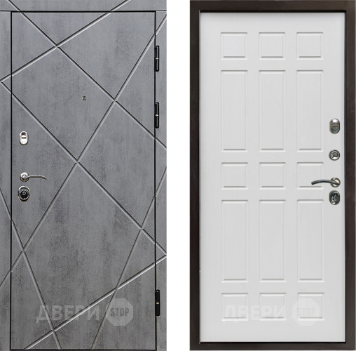 Входная металлическая Дверь Престиж Лучи Спарта Белое дерево в Лыткарино