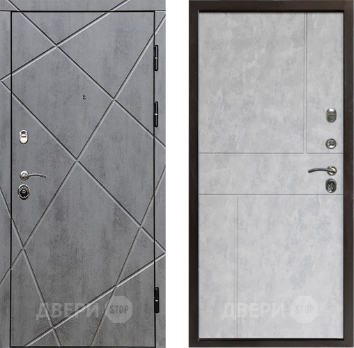 Входная металлическая Дверь Престиж Лучи Горизонт Бетон светлый в Лыткарино