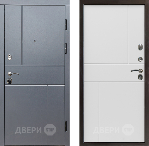 Входная металлическая Дверь Престиж Горизонт Грэй Горизонт Бетон белый в Лыткарино
