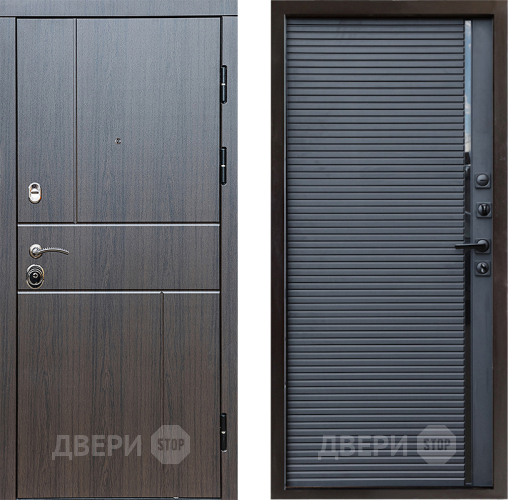 Входная металлическая Дверь Престиж Горизонт Венге Porte Черный кварц в Лыткарино