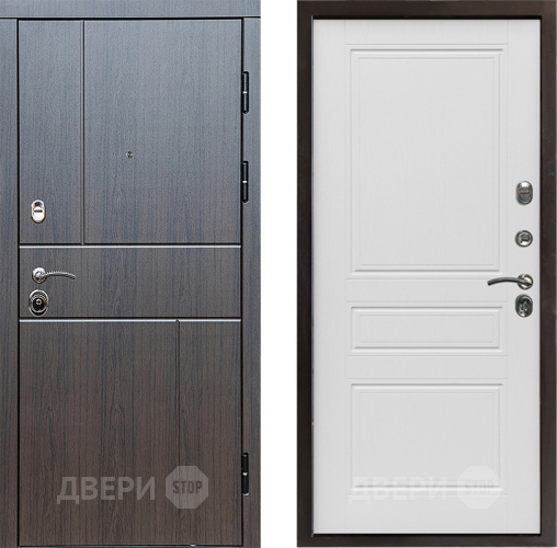 Входная металлическая Дверь Престиж Горизонт Венге Классика Лиственница белая в Лыткарино