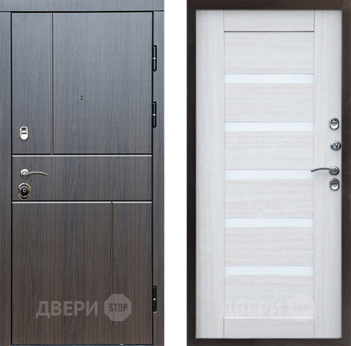 Входная металлическая Дверь Престиж Горизонт Венге Царга Лиственница белая в Лыткарино