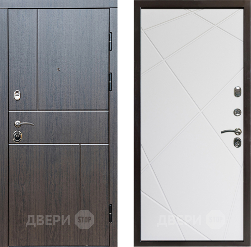 Входная металлическая Дверь Престиж Горизонт Венге Лучи Бетон белый в Лыткарино