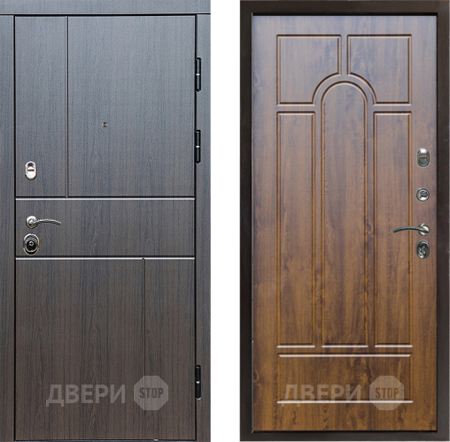 Входная металлическая Дверь Престиж Горизонт Венге Арка Дуб в Лыткарино