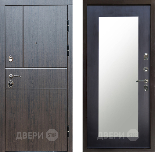 Входная металлическая Дверь Престиж Горизонт Венге Зеркло Пастораль Венге в Лыткарино
