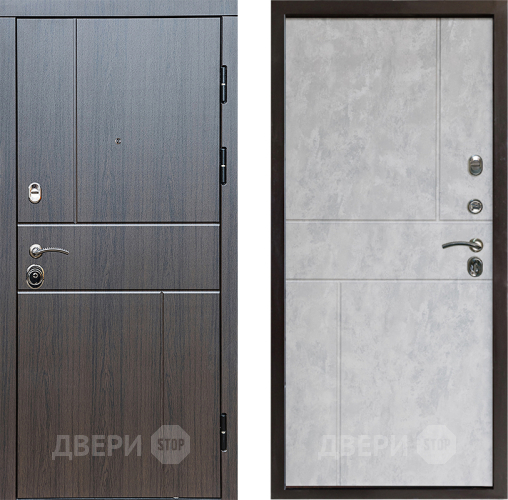 Входная металлическая Дверь Престиж Горизонт Венге Горизонт Бетон светлый в Лыткарино