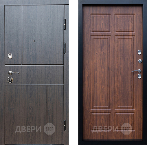 Входная металлическая Дверь Престиж Горизонт Венге Премиум Орех темный в Лыткарино