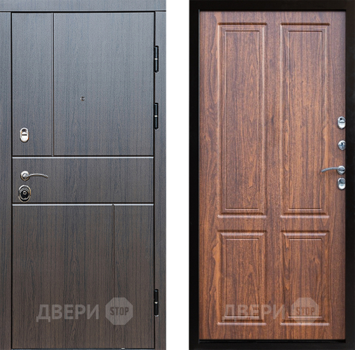 Входная металлическая Дверь Престиж Горизонт Венге Премиум Орех светлый в Лыткарино