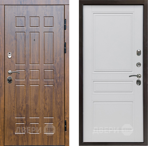 Входная металлическая Дверь Престиж Стандарт Классика Белый матовый в Лыткарино