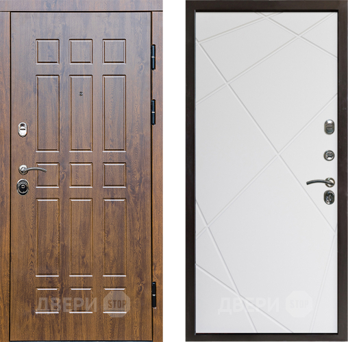 Входная металлическая Дверь Престиж Стандарт Лучи Бетон белый в Лыткарино