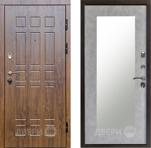 Дверь Престиж Стандарт Зеркло Пастораль Бетон светлый в Лыткарино