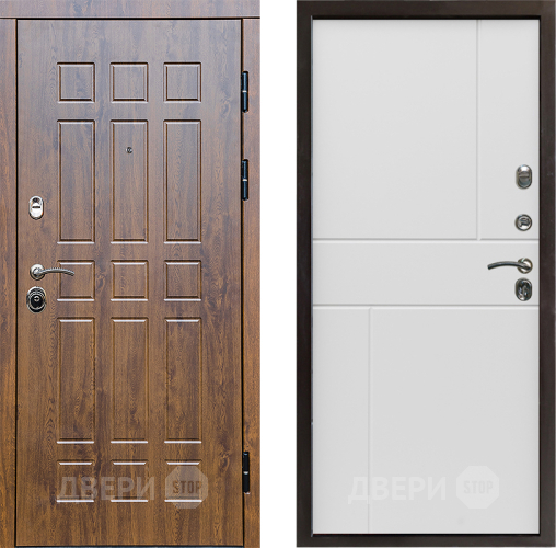 Входная металлическая Дверь Престиж Стандарт Горизонт Бетон белый в Лыткарино