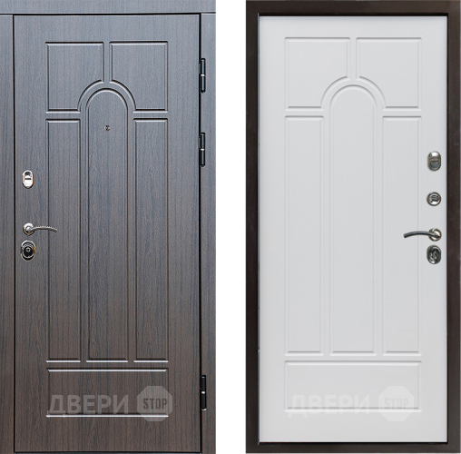 Входная металлическая Дверь Престиж Арка Арка Белое дерево в Лыткарино