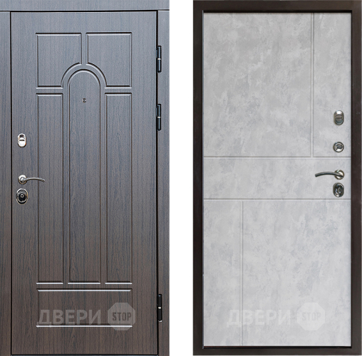 Входная металлическая Дверь Престиж Арка Горизонт Бетон светлый в Лыткарино