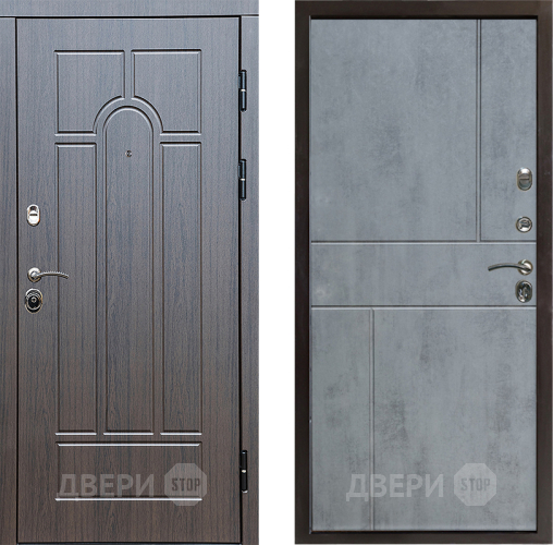 Входная металлическая Дверь Престиж Арка Горизонт Бетон темный в Лыткарино