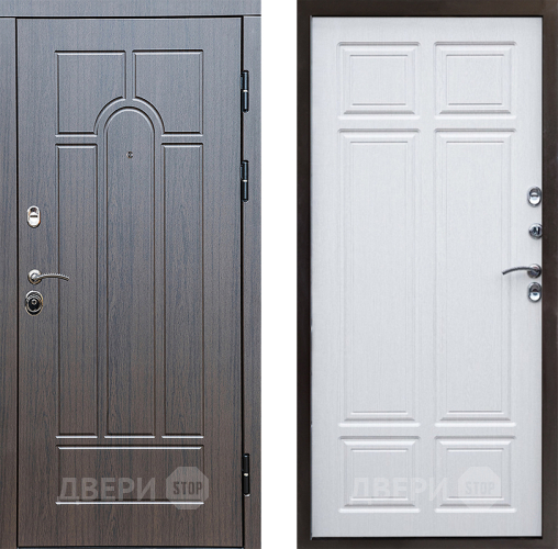 Входная металлическая Дверь Престиж Арка Премиум Лиственница белая в Лыткарино