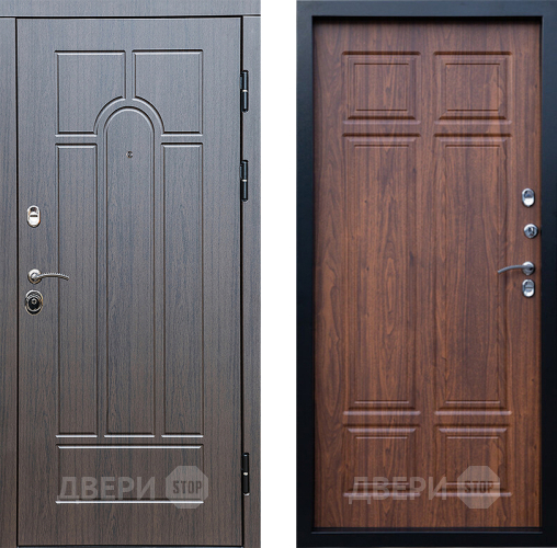 Входная металлическая Дверь Престиж Арка Премиум Орех темный в Лыткарино