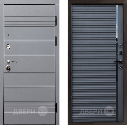 Входная металлическая Дверь Престиж Линия Грэй Porte Черный кварц в Лыткарино