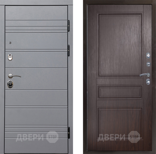 Входная металлическая Дверь Престиж Линия Грэй Классика Венге в Лыткарино