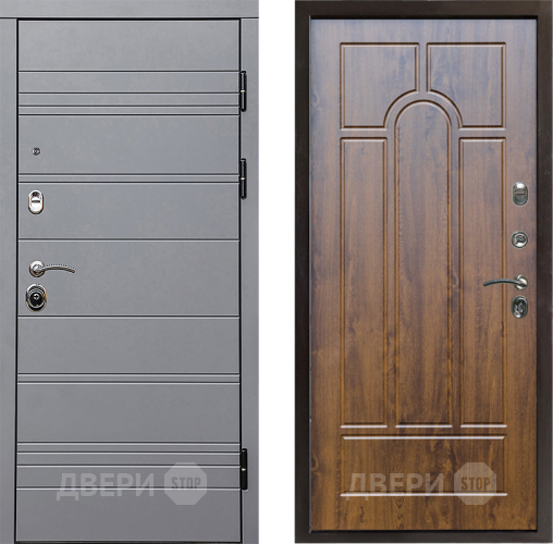 Входная металлическая Дверь Престиж Линия Грэй Арка Дуб в Лыткарино