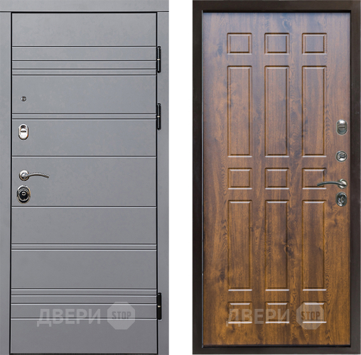 Входная металлическая Дверь Престиж Линия Грэй Спарта Дуб в Лыткарино