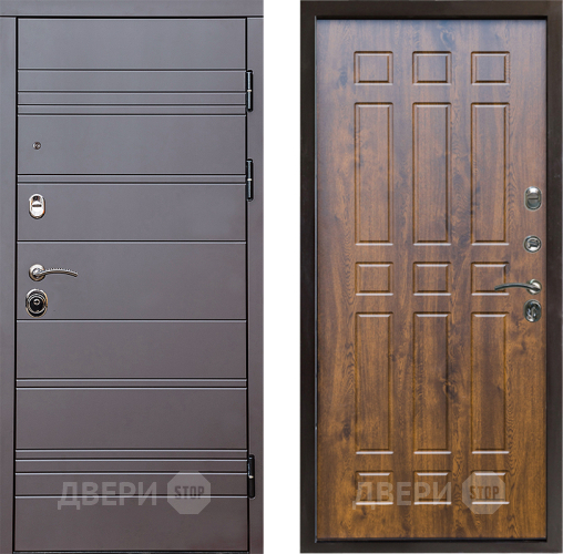 Входная металлическая Дверь Престиж Линия Браун Спарта Дуб в Лыткарино