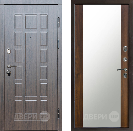 Входная металлическая Дверь Престиж Престиж Зеркало Дуб в Лыткарино