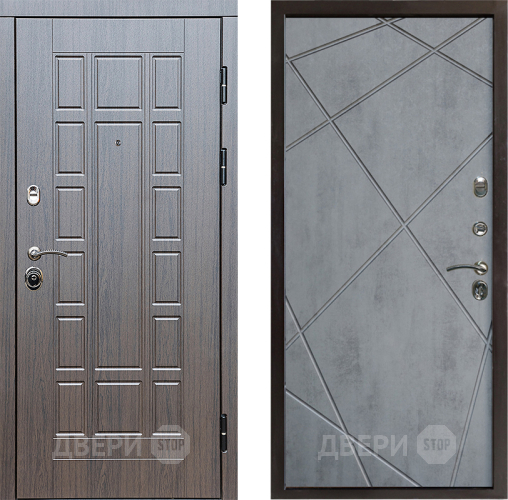 Входная металлическая Дверь Престиж Престиж Лучи Бетон темный в Лыткарино