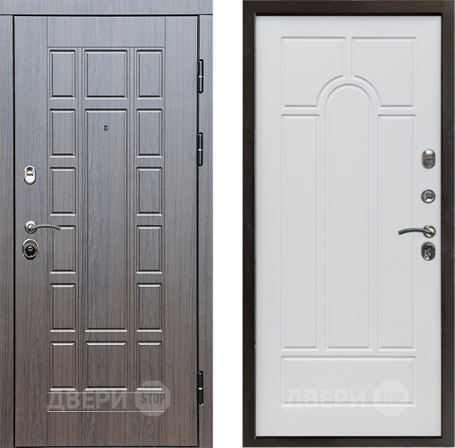 Входная металлическая Дверь Престиж Престиж Арка Белое дерево в Лыткарино