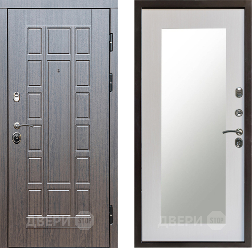 Входная металлическая Дверь Престиж Престиж Зеркло Пастораль Лиственница белая в Лыткарино