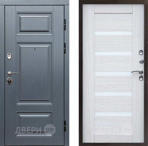 Входная металлическая Дверь Престиж Премиум Царга Лиственница белая в Лыткарино