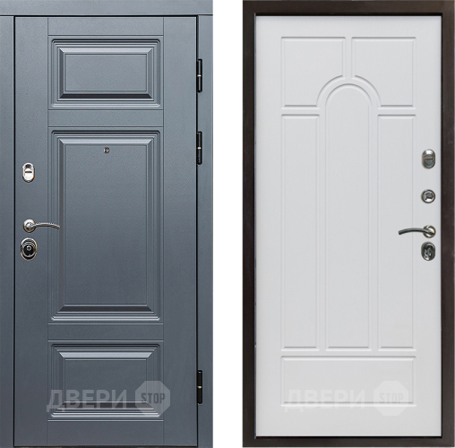 Входная металлическая Дверь Престиж Премиум Арка Белое дерево в Лыткарино