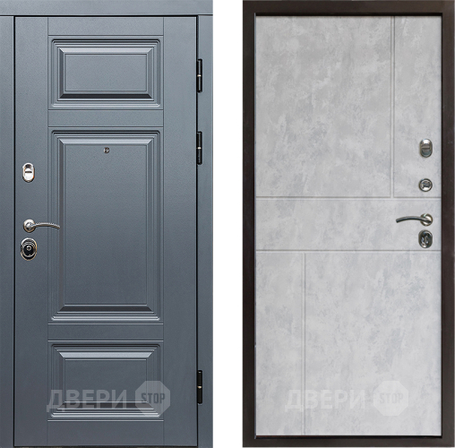 Входная металлическая Дверь Престиж Премиум Горизонт Бетон светлый в Лыткарино