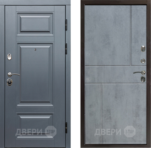 Входная металлическая Дверь Престиж Премиум Горизонт Бетон темный в Лыткарино