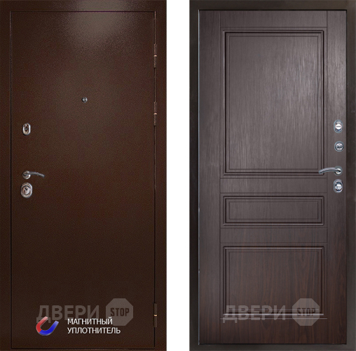 Входная металлическая Дверь Престиж Медь Классика Венге в Лыткарино