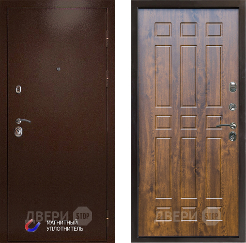 Входная металлическая Дверь Престиж Медь Спарта Дуб в Лыткарино