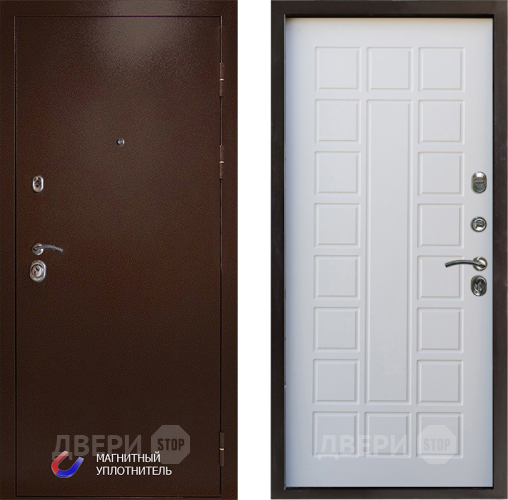 Входная металлическая Дверь Престиж Медь Престиж Белое дерево в Лыткарино