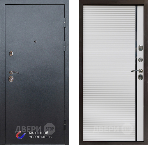 Входная металлическая Дверь Престиж Графит Porte Белый в Лыткарино