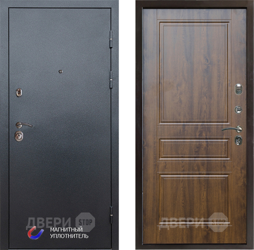 Входная металлическая Дверь Престиж Графит Классика Дуб в Лыткарино