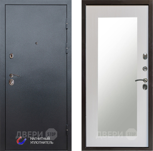 Дверь Престиж Графит Зеркло Пастораль Лиственница белая в Лыткарино