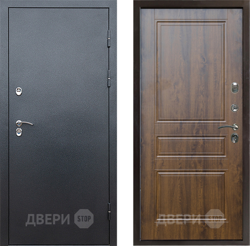 Входная металлическая Дверь Престиж TERMO с терморазрывом Снегирь Серебро Классика Дуб в Лыткарино