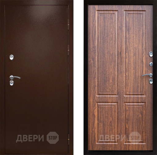 Входная металлическая Дверь Престиж TERMO с терморазрывом Снегирь Медь Премиум Орех светлый в Лыткарино