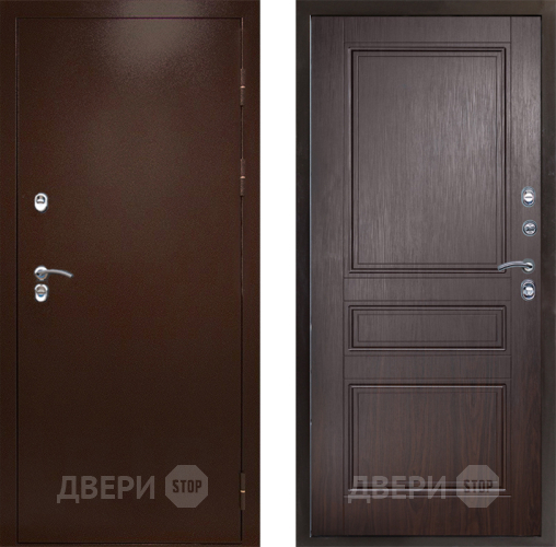 Входная металлическая Дверь Престиж TERMO с терморазрывом Снегирь Медь Классика Венге в Лыткарино