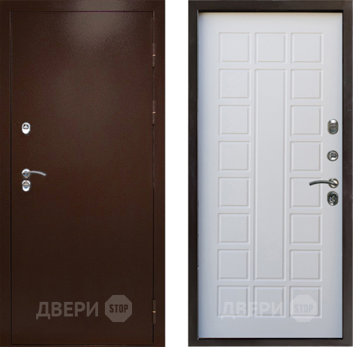 Входная металлическая Дверь Престиж TERMO с терморазрывом Снегирь Медь Престиж Белое дерево в Лыткарино