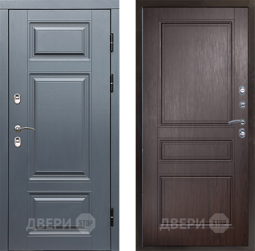 Входная металлическая Дверь Престиж TERMO с терморазрывом Премиум Грэй Классика Венге в Лыткарино